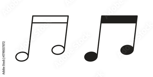 Music icons for use web design,logo.Symbol illustration.