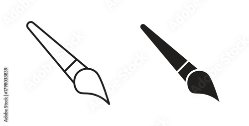 Paint brush icons for use web design,logo.Symbol illustration.