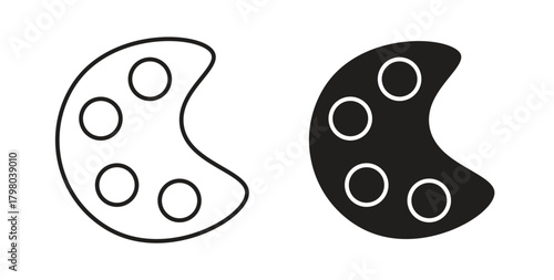 Palette icons for use web design,logo.Symbol illustration.