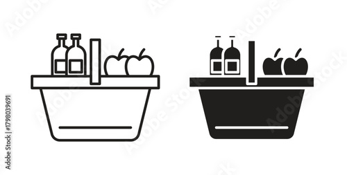 Picnic icons for use web design,logo.Symbol illustration.