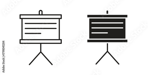 Presentation icons for use web design,logo.Symbol illustration.