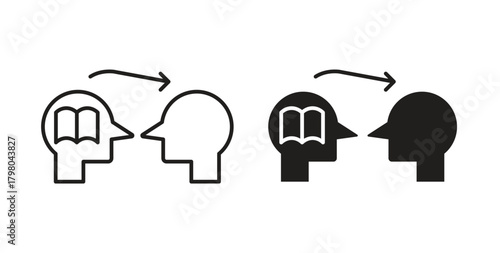 Share thoughts icons for use web design,logo.Symbol illustration.