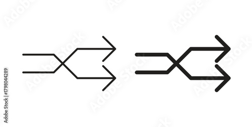 Shuffle icons for use web design,logo.Symbol illustration.