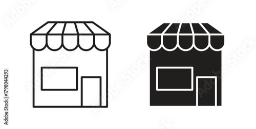 Shop icons for use web design,logo.Symbol illustration.
