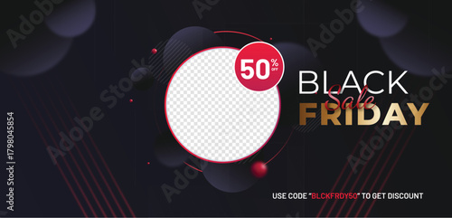 gradient black friday banner design vector illustration
