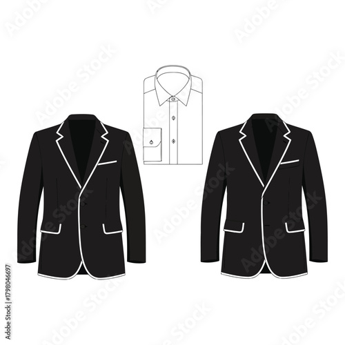 Suit jacket illustration