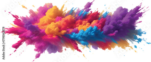 Abstract colorful watercolor paint splash art design background illustration