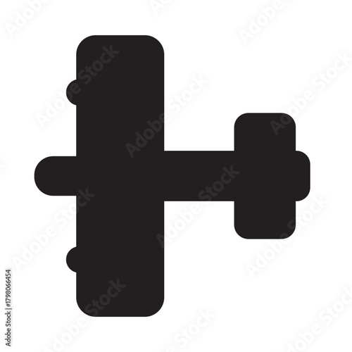 silhouette of  an unmanned aerial vehicle aircraft ,simple icon