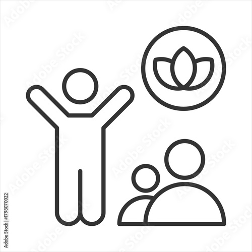 Psychotherapy Outline Icon