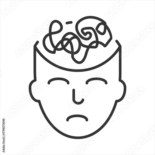 Anxiety Outline Icon