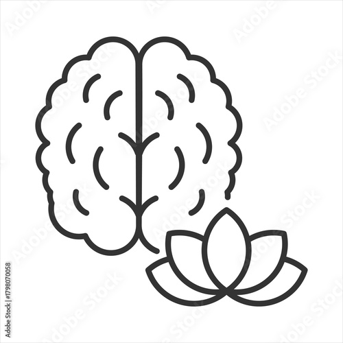 Mindfulness Outline Icon