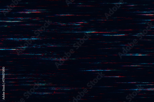 Glitchy digital texture with static interference lines