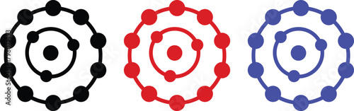 Antioxidant icon set. sign set vector outline