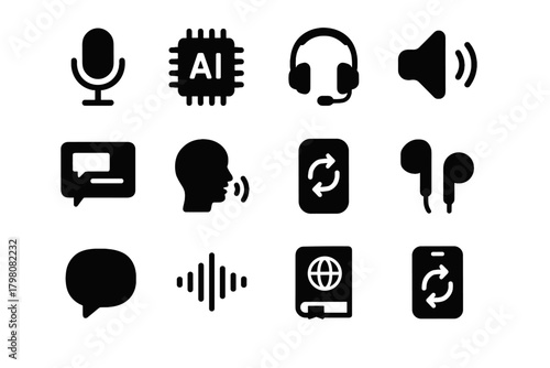 Language real wave book command time microphone vector device headset translator app