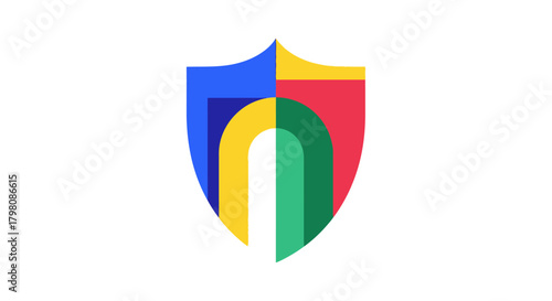 Google Safe Browsing Shield Logo Icon.