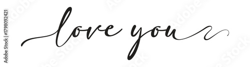 Continuous one line drawing of love typography lettering script font typographic line art design. Minimalism concept of romantic card, banner, and poster sign and symbol.