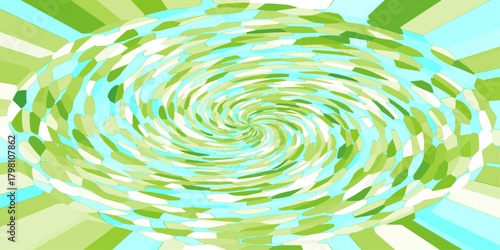 abstract background with green circles