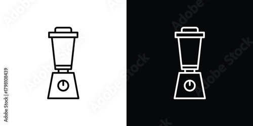Blender icons vector.Editable stroke.linear style sign