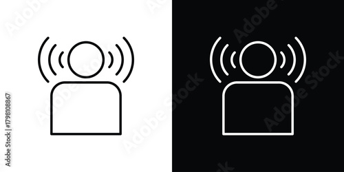 Brand awareness icons vector.Editable stroke.linear style sign