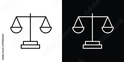 Ethics icons vector.Editable stroke.linear style sign