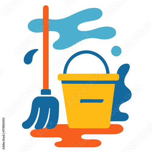 Mop and Bucket Cleaning Set