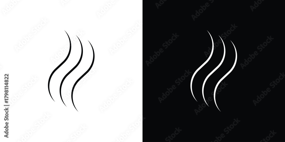 Fototapeta premium Hair icons vector.Editable stroke.linear style sign