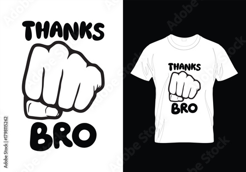 Thanks bro fist bump graphic design