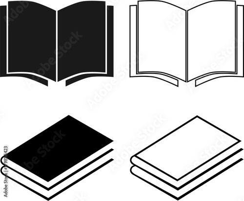 open book vector illustration