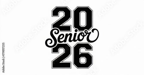 Senior 2026 text school class varsity

