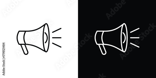 Promotion icons vector.Editable stroke.linear style sign