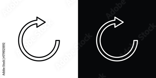 Recycling icons vector.Editable stroke.linear style sign