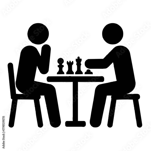 Engaging game of chess between two friends, strategic thinking and mental agility concept, challenging match, leisure activity, fun time, strategic game