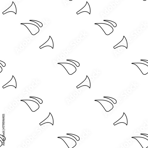 swimsuit seamless pattern isolated on transparent background.