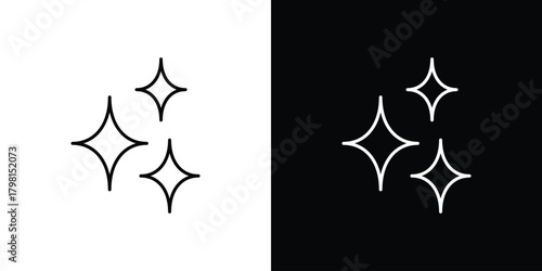 Sparkles icon logotype designs. modern icon design set
