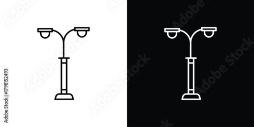 Street light icon logotype designs. modern icon design set