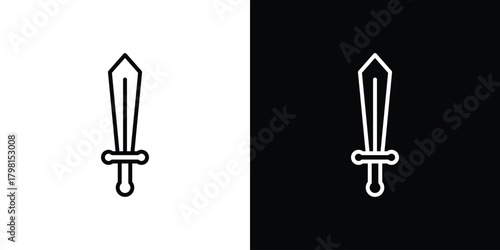 Sword icon logotype designs. modern icon design set