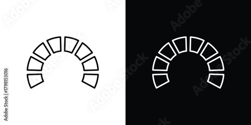 Tachometer icon logotype designs. modern icon design set