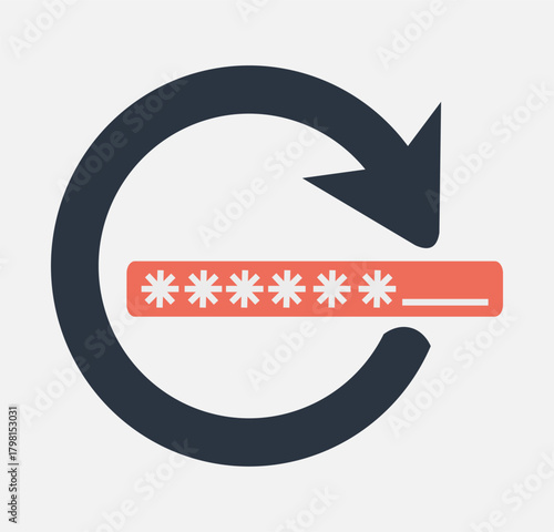 Password Reset Icon – Secure Authentication Update Symbol