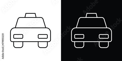 Taxi icon logotype designs. modern icon design set