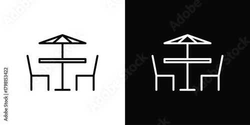 Terrace icon logotype designs. modern icon design set