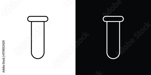 Test tube icon logotype designs. modern icon design set