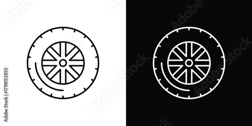 Tire icon logotype designs. modern icon design set