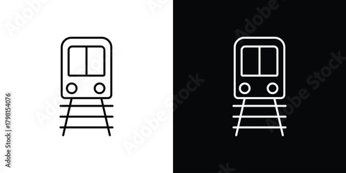 Train icon logotype designs. modern icon design set