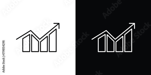 Trend Arrow icon logotype designs. modern icon design set