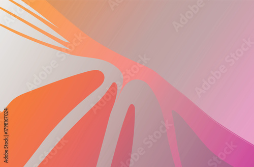 A vibrant abstract background featuring dynamic flowing shapes in motion, blending seamlessly into a colorful gradient backdrop. Smooth curves, layered forms, and fluid transitions create a sense of d