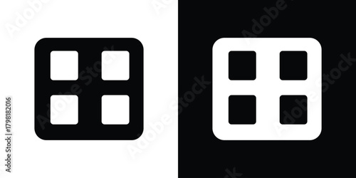 Apps icons. Simple solid style. Glyph vector illustration isolated