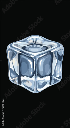 Abstract Colorful Circular Overlapping Glassy Shapes in Soft Gradients.