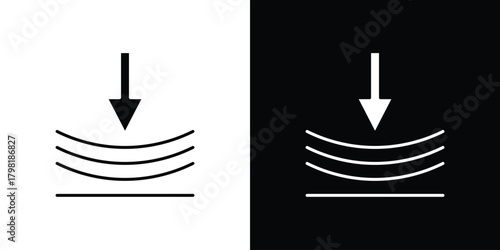 Compress icons. Simple solid style. Glyph vector illustration isolated