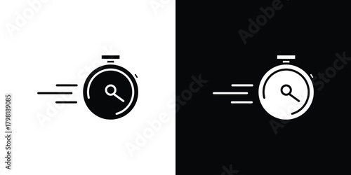 Express icons. Simple solid style. Glyph vector illustration isolated