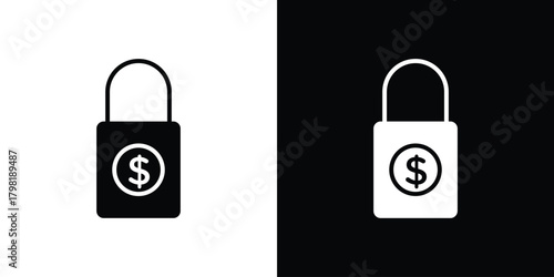 Fixed price icons. Simple solid style. Glyph vector illustration isolated